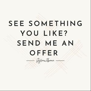 See something you like? Then send me an offer! ☺️